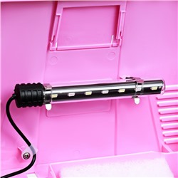 Аквариум SeaStar HX-240F, 10 л, в комплекте: LED-лампа, фильтр, розовый