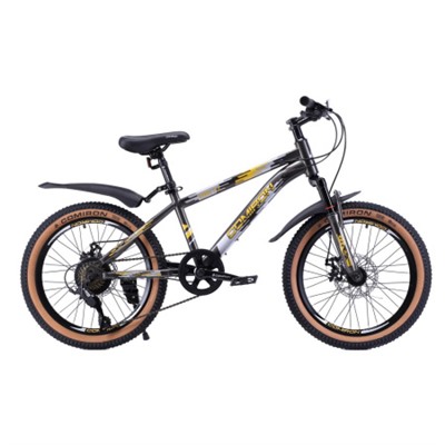 Велосипед 20" рама 12" 7sp COMIRON REBEL чёрный