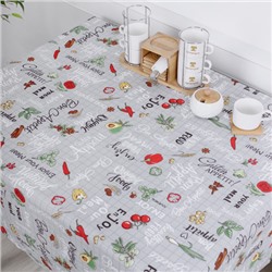 Скатерть декоративная 'Радушная хозяйка' 145х145, рогожка, 100 % хлопок, 'Чили'