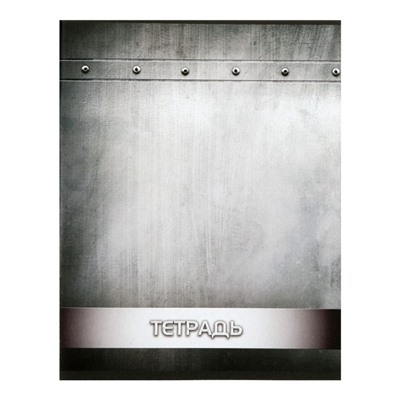 Комплект тетрадей из 4 штук, 96 листов в клетку Calligrata «Металл», обложка мелованный картон, блок офсет