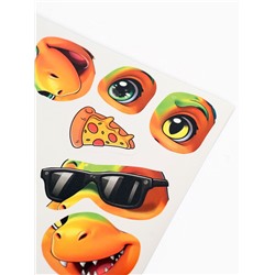 Аппликация наклейками «Весёлые мордашки»