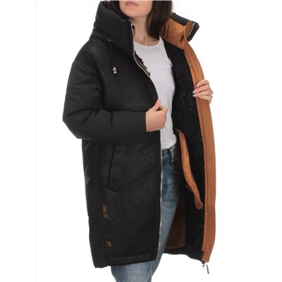 C1062 BLACK Куртка зимняя женская (200 гр. холлофайбера)