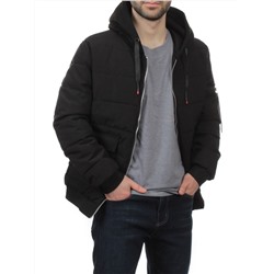 2172 BLACK Куртка мужская зимняя облегченная (150 гр. холлофайбер)