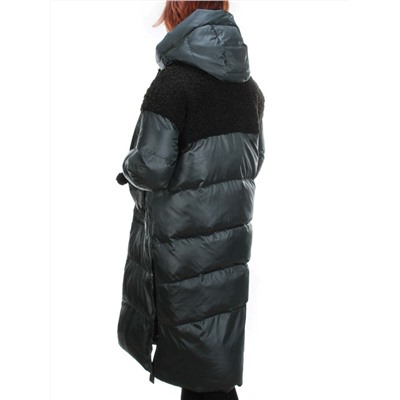 Y21636 DK. GREEN Пальто женское зимнее MEIYEE (200 гр. холлофайбера)