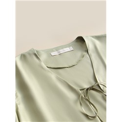 Пижама женская (рубашка, шорты) SL HOME Modal Home, зелёная