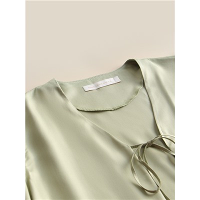 Пижама женская (рубашка, шорты) SL HOME Modal Home, зелёная