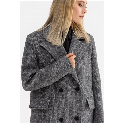 Пальто женское серый