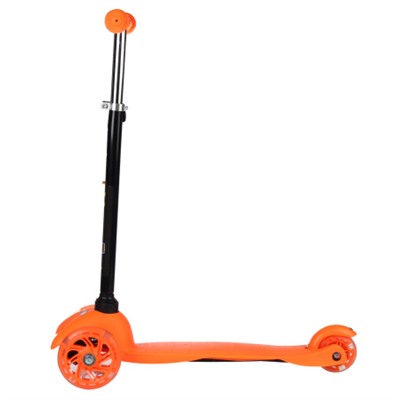 Самокат трехколесный от 2-х лет Yeenot Kids GT4105, до 30кг, вес 1.8кг, свет. колёса PU 110мм ABEC7, оранжевый, БК/уп10/ АКЦИЯ!