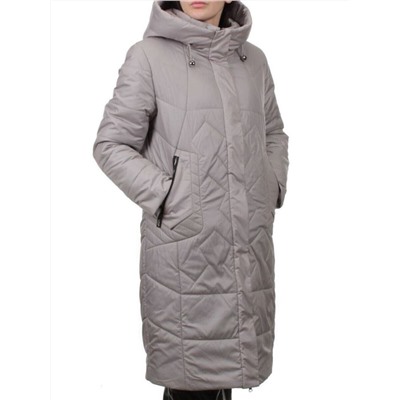 TR-2303 GRAY BEIGE Пальто зимнее женское (верблюжья шерсть)