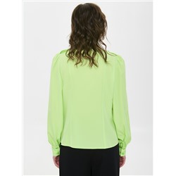 Блузка лимонного цвета с длинными рукавами