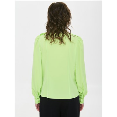 Блузка лимонного цвета с длинными рукавами
