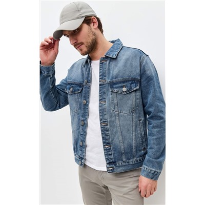 Куртка джинс P211-1275 middle blue