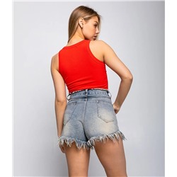 Джинсовые шорты #КТ6322, голубой