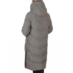 A73 GRAY/GREEN Пальто зимнее женское (200 гр. холлофайбер)