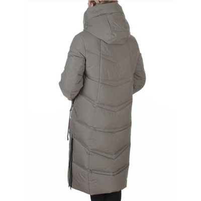 A73 GRAY/GREEN Пальто зимнее женское (200 гр. холлофайбер)