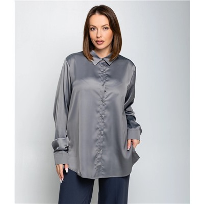 Рубашка #ОКТ085005, серый