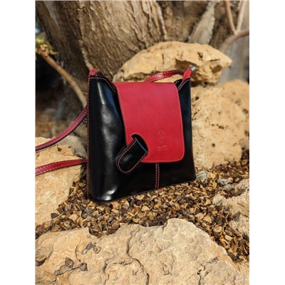 Ab. Zapatos 1619/2 New R · GRANATE+Vera Рelle colores ЧЁРНЫЙ С КРАСНЫМ АКЦИЯ