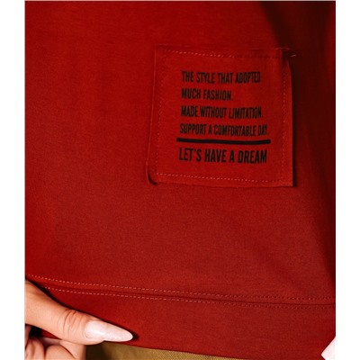 Футболка #КТ0467-55, терракотовый