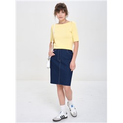 Юбка джинсовая синяя