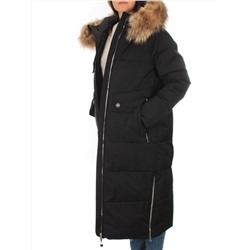 H23-631 BLACK Пальто зимнее женское (200 гр. тинсулейт)