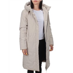 1120 BEIGE Пальто зимнее облегченное женское (холлофайбер 150 гр.)
