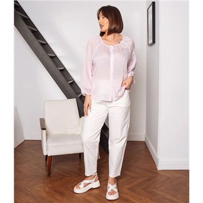 Блуза #КТ73 (2), пудровый