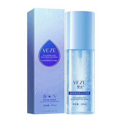 Освежающий увлажняющий гиалуроновый спрей с гелевой текстурой Veze Hyaluronic Acid Solid Smoothie Spray, 100 мл.