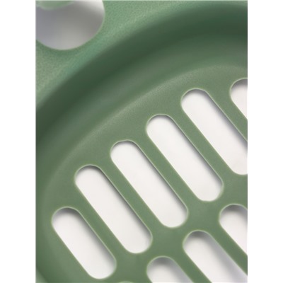Лоток для кошек Фур-Мур 48×35.5 cм с высоким бортом + совок, Soft-touch, изумруд