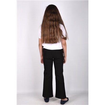 21018 Брюки школьные "Кюлоты" Черный/24(152)