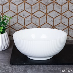 Тарелка глубркая суповая 670 мл 155 мм Вертикаль / FLSLTW60 (WHITE) /уп 6/ 48/ 743715