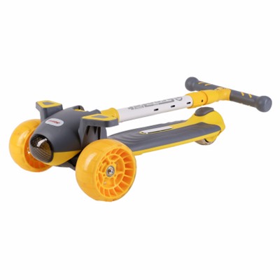 Самокат 3-х колесный SCOOTER Aero / ML-718 /уп 6/ жёлтый