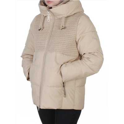 YR-6619 BEIGE Куртка зимняя женская (150 гр. холлофайбер)