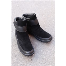 Женские зимние черные кроссовки F9169-601XMB