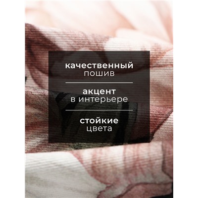 Полотенце «Этель. Пионы», 40×73 см, 100% хлопок, саржа 190 г/м²