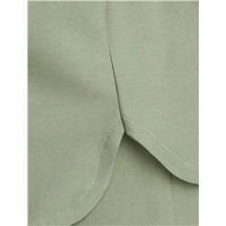 Свободная блузка с вырезом лодочка из плотного лиоцелла