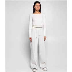 Брюки #КТ035 (1), светло-серый меланж