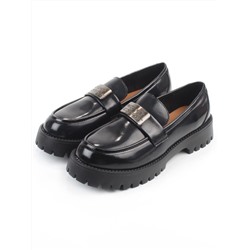 03-S77-49 BLACK Лоферы женские (натуральная кожа)