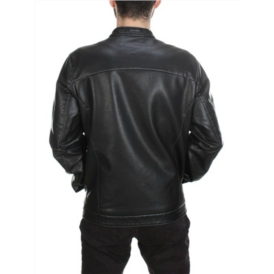 232 BLACK Куртка из эко-кожи мужская