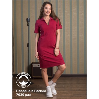 Платье женское КП1480 бордовый