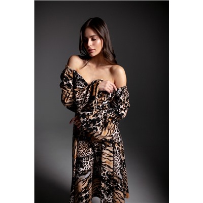 Krasa М244-23 тигровый_леопард, Платье