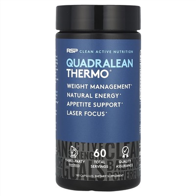 RSP Nutrition, QuadraLean Thermo®, 180 капсул
