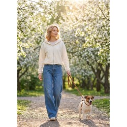 Толстовка из флиса с капюшоном