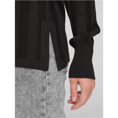 Джемпер вязаный чёрный