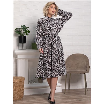 Платье Морена (серо-белое) П15010-45М