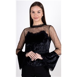 Блузка женская велюровая 253027, размер 42-44