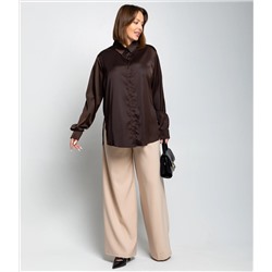 Рубашка #ОКТ085005, шоколадный