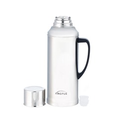 Термос 2 л, со стеклянной колбой, сохраняет тепло 24 ч, хром, 38.5×15.5 см