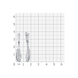 Серьги родированные серебро 925*