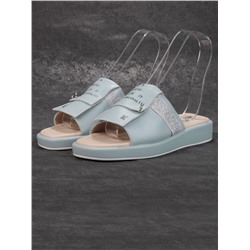 08-PED122-3 LIGHT BLUE Босоножки женские (натуральная кожа)