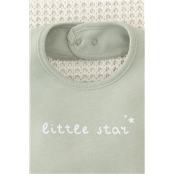 Нагрудник шалфей(little star) Crockid